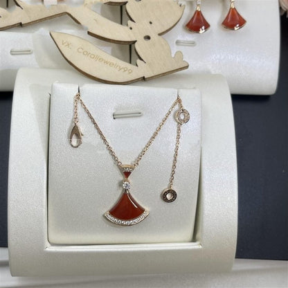 [Lume Jewelry]DREAM NECKLACE CARNELIAN DIAMOND