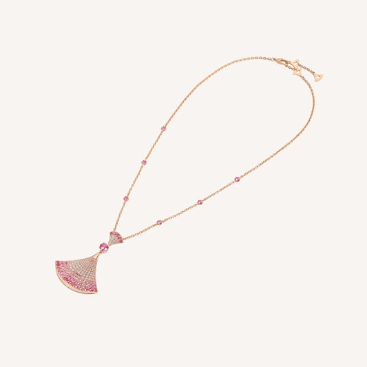 [Lume Jewelry]DREAM NECKLACK DIAMOND PINK GOLD