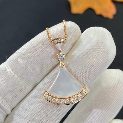 [Lume Jewelry]DREAM NECKLACE MOP PINK GOLD DIAMOND