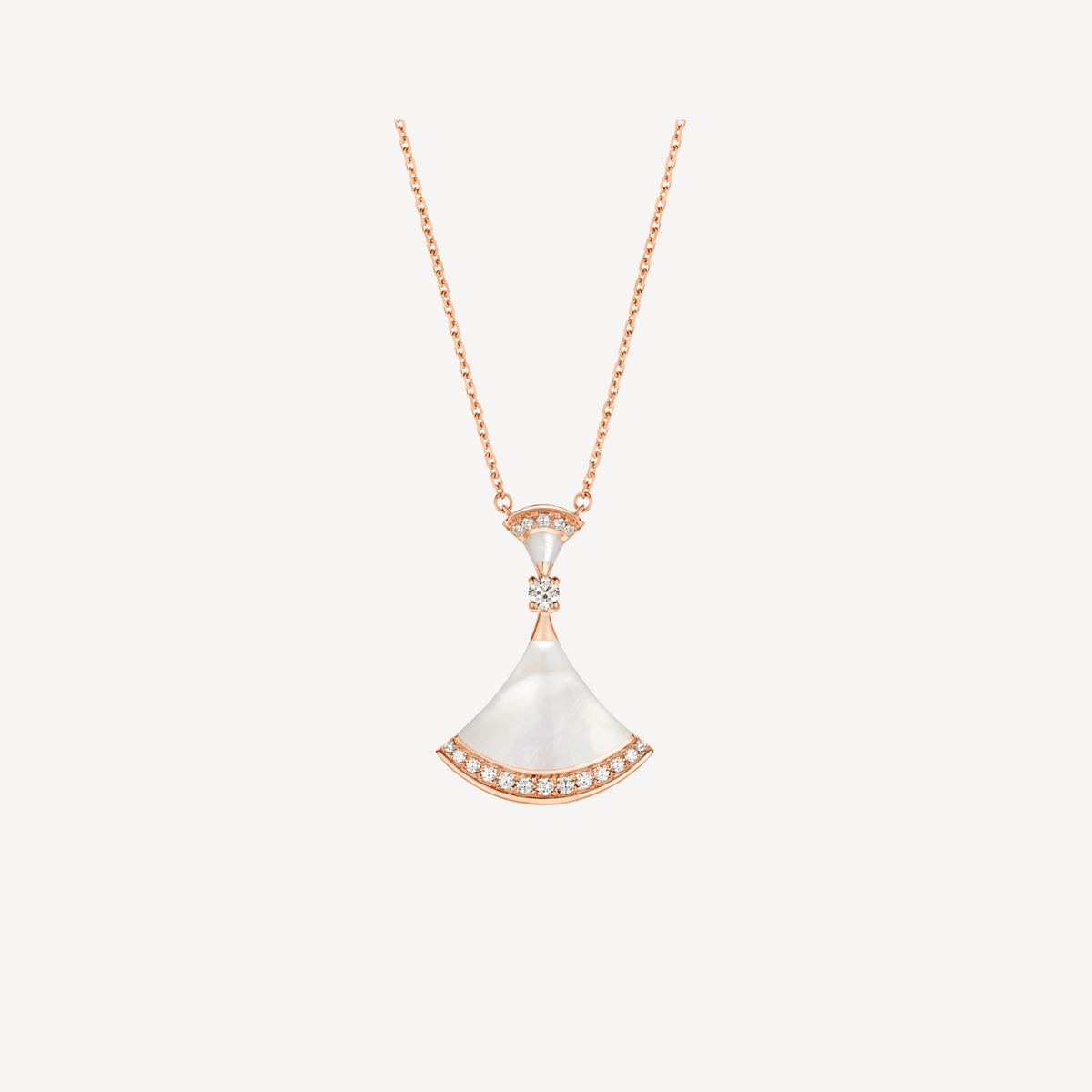 [Lume Jewelry]DREAM NECKLACE MOP PINK GOLD DIAMOND