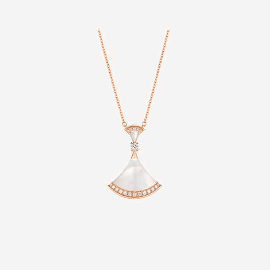 [Lume Jewelry]DREAM NECKLACE MOP PINK GOLD DIAMOND