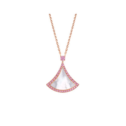 [Lume Jewelry]DREAM NECKLACE MOP DIAMOND PINK