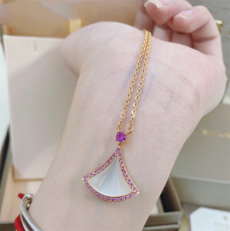 [Lume Jewelry]DREAM NECKLACE MOP DIAMOND PINK