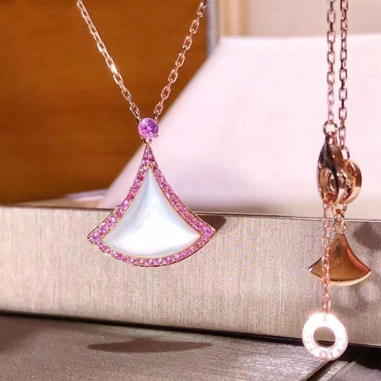 [Lume Jewelry]DREAM NECKLACE MOP DIAMOND PINK