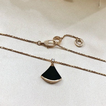 [Lume Jewelry]DREAM NECKLACE ONYX 1 DIAMOND