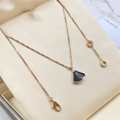 [Lume Jewelry]DREAM NECKLACE ONYX 1 DIAMOND