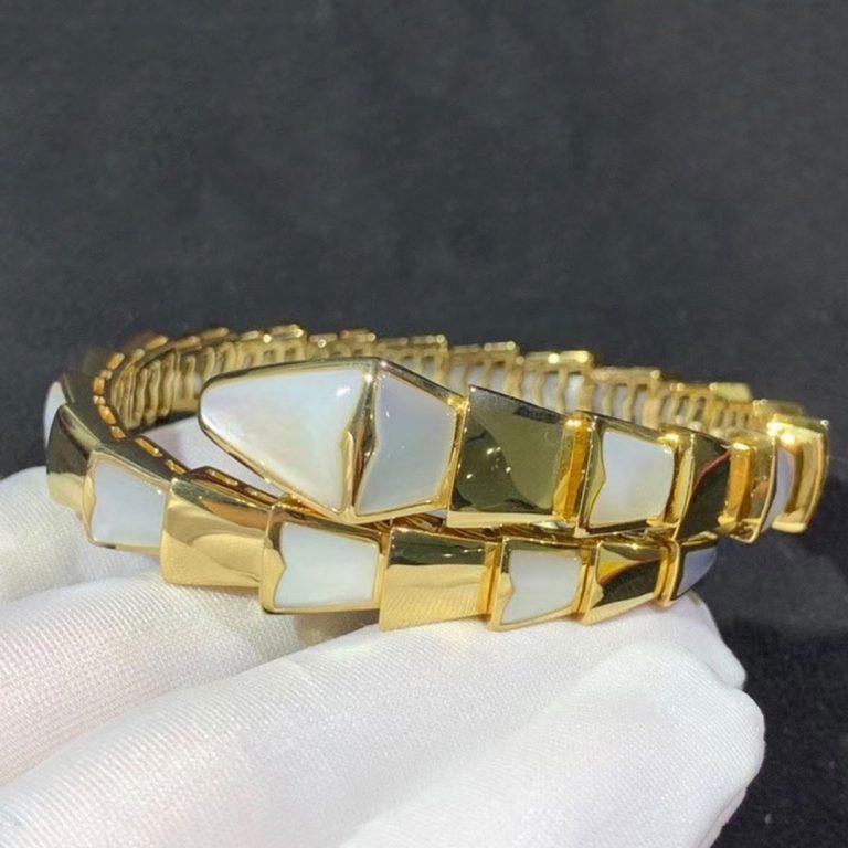 [Lume Jewelry]SERPENTI BRACELET MOP GOLD