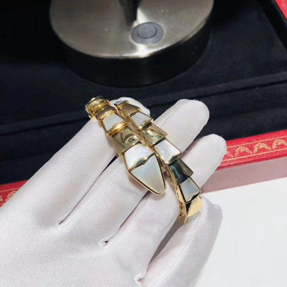 [Lume Jewelry]SERPENTI BRACELET MOP GOLD