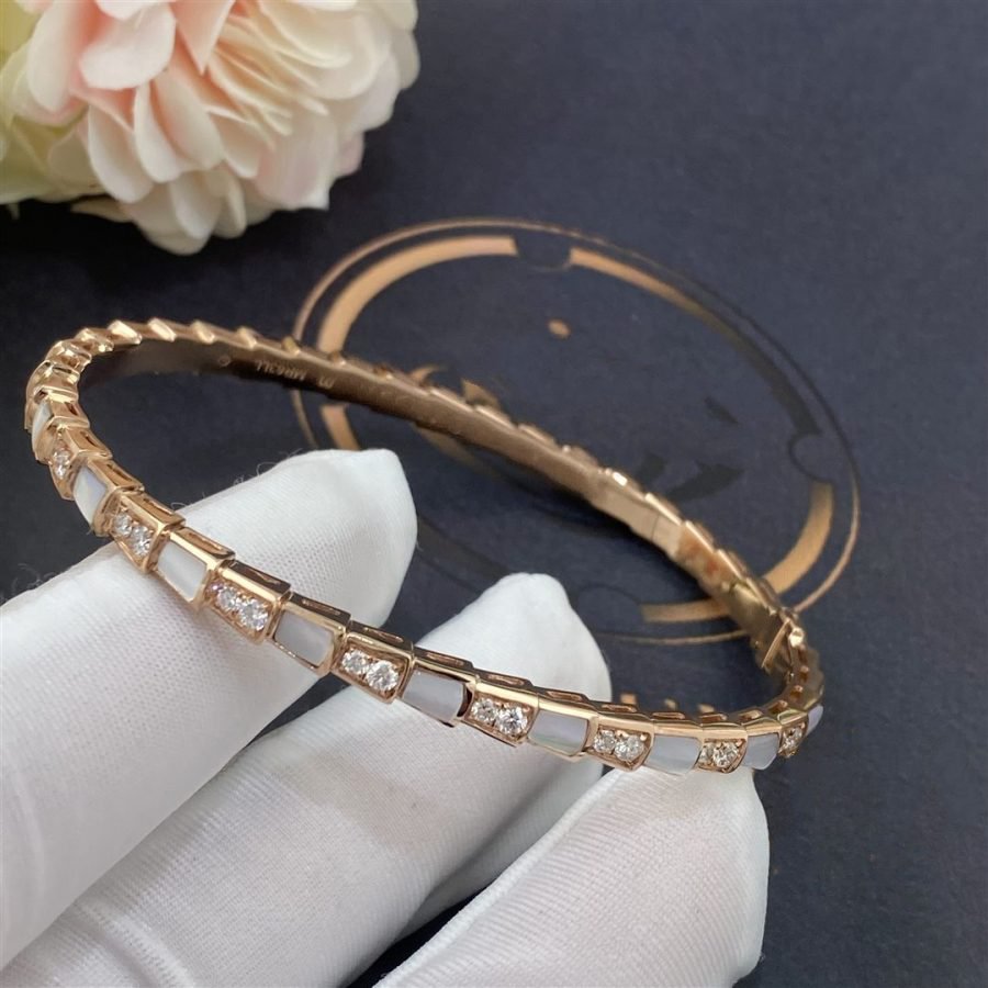 [Lume Jewelry]SERPENTI BRACELET PINK GOLD MOP DIAMOND