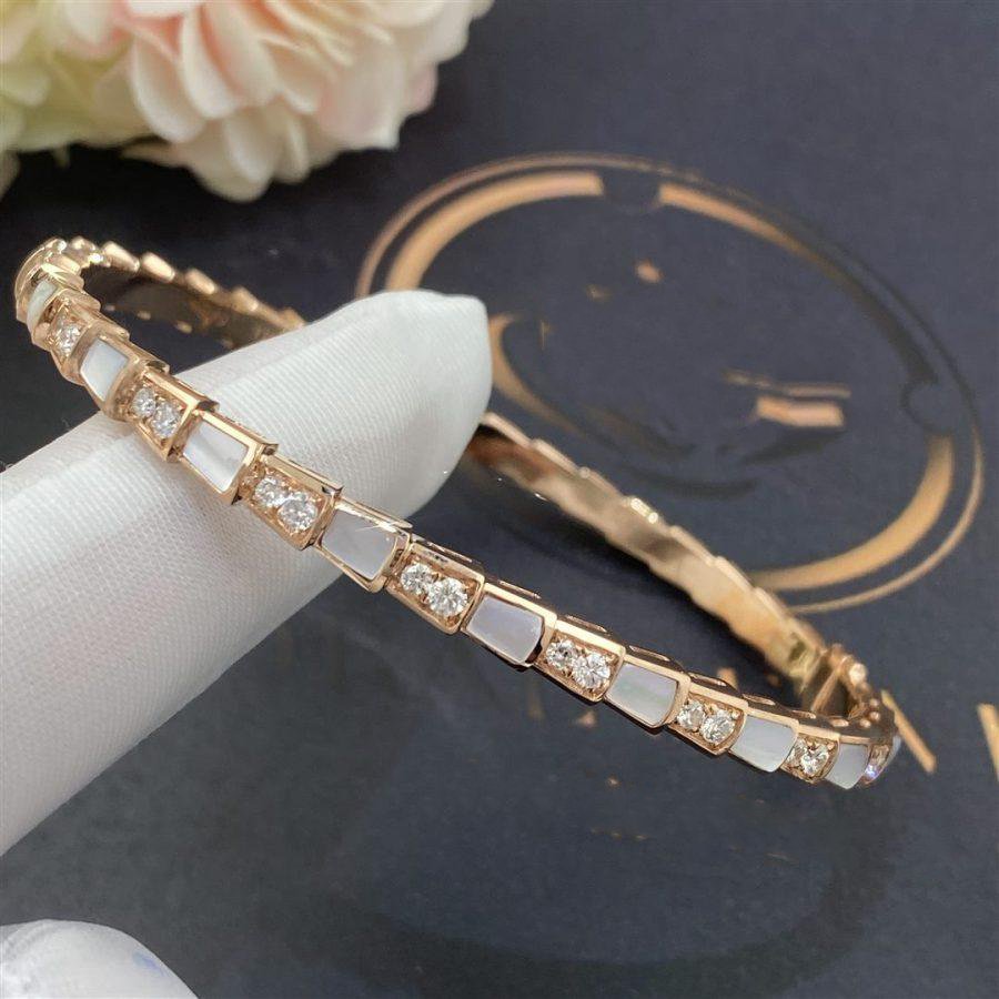 [Lume Jewelry]SERPENTI BRACELET PINK GOLD MOP DIAMOND