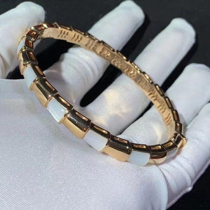 [Lume Jewelry]SERPENTI BRACELET PINK GOLD MOP