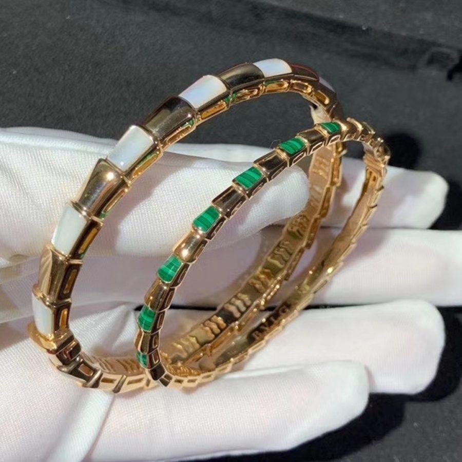 [Lume Jewelry]SERPENTI BRACELET PINK GOLD MOP
