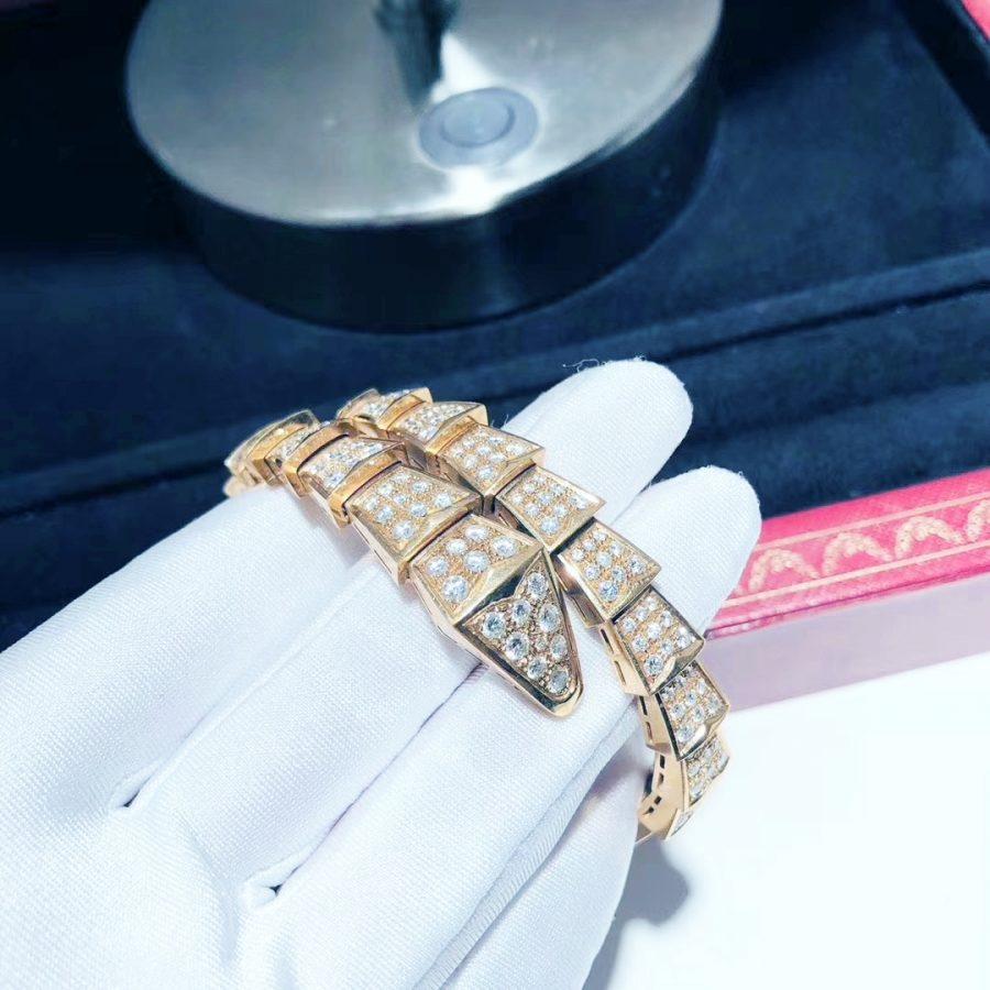 [Lume Jewelry]SERPENTI BRACELET 8MM PINK GOLD DIAMOND