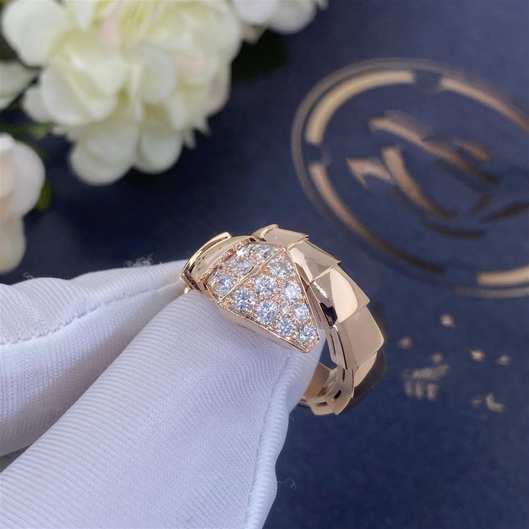 [Lume Jewelry]SERPENTI RING PINK GOLD DIAMOND