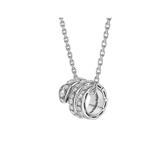 [Lume Jewelry]SERPENTI  NECKLACE DOUBLE RING DIAMOND