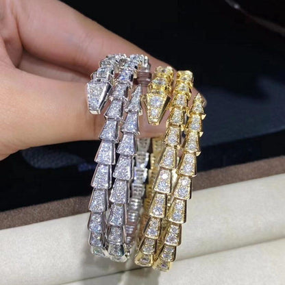 [Lume Jewelry]SERPENTI BRACELET GOLD DIAMOND DOUBLE ROW