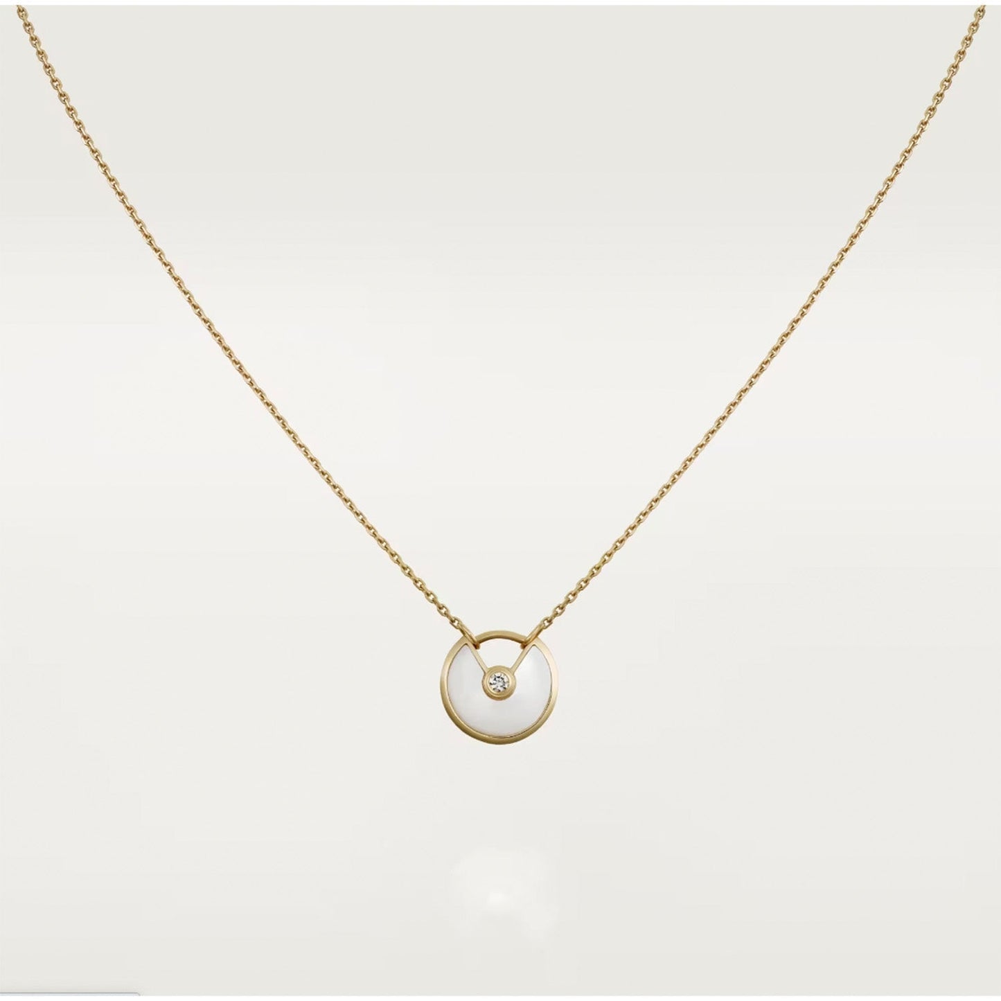 ¡®Lume Jewelry¡¯AMULETTE ROSE GOLD MOP NECKLACE