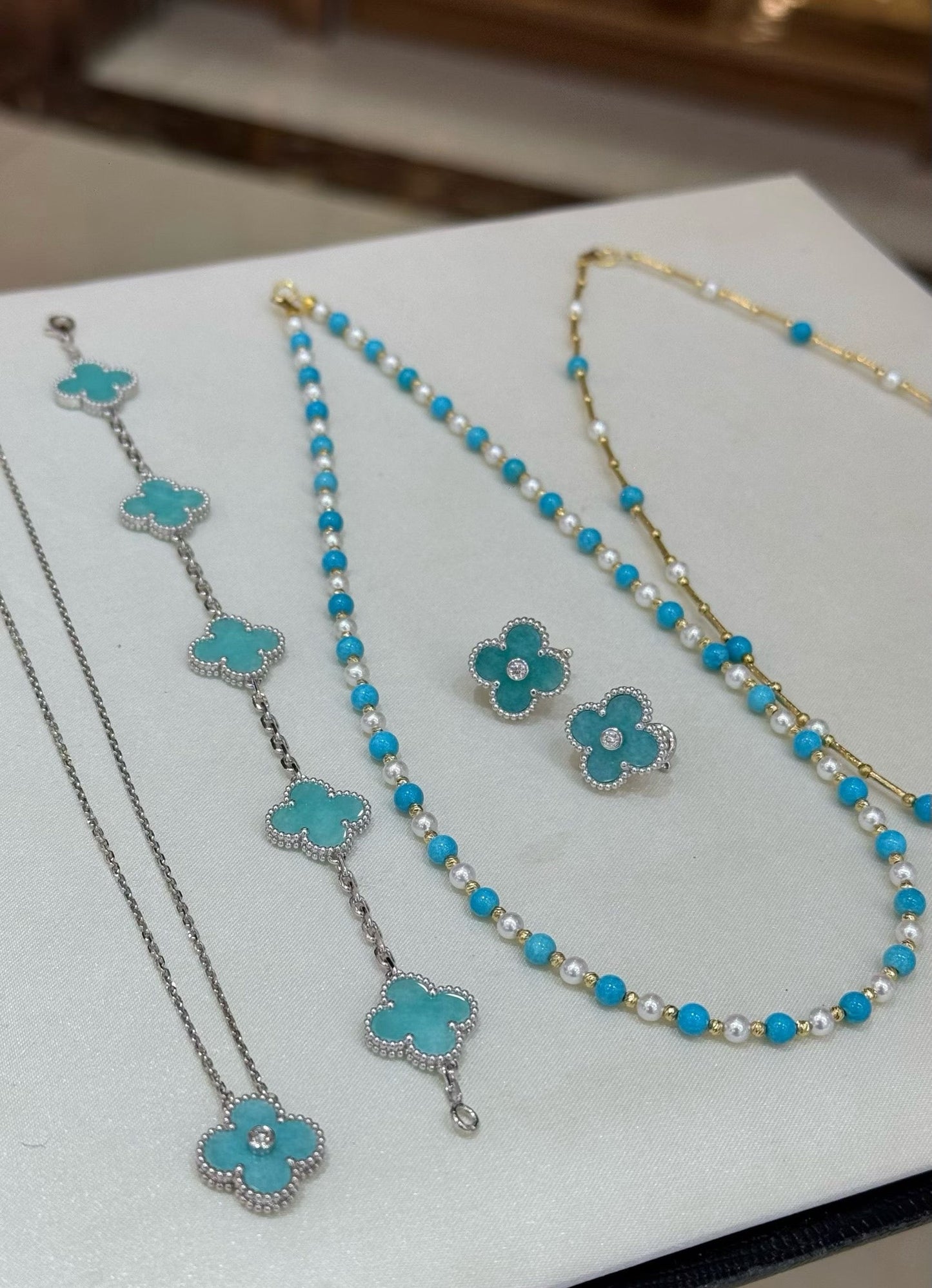 [Lume Jewelry]Baby Blue Braided Bracelet