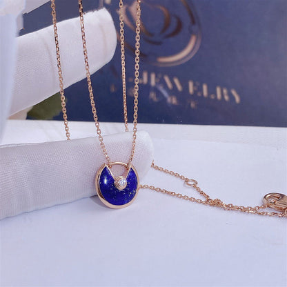 ¡®Lume Jewelry¡¯AMULETTE ROSE GOLD AGATE NECKLACE