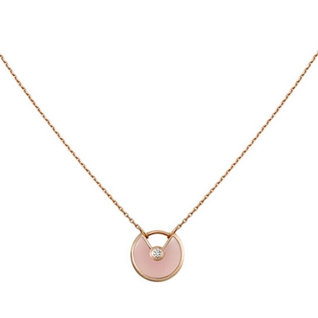 ¡®Lume Jewelry¡¯AMULETTE ROSE GOLD PINK MOP NECKLACE