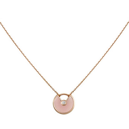 ¡®Lume Jewelry¡¯AMULETTE ROSE GOLD PINK MOP NECKLACE