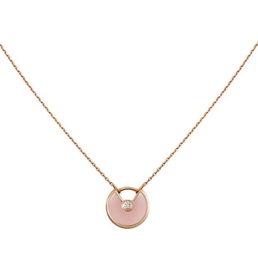 ¡®Lume Jewelry¡¯AMULETTE ROSE GOLD PINK MOP NECKLACE