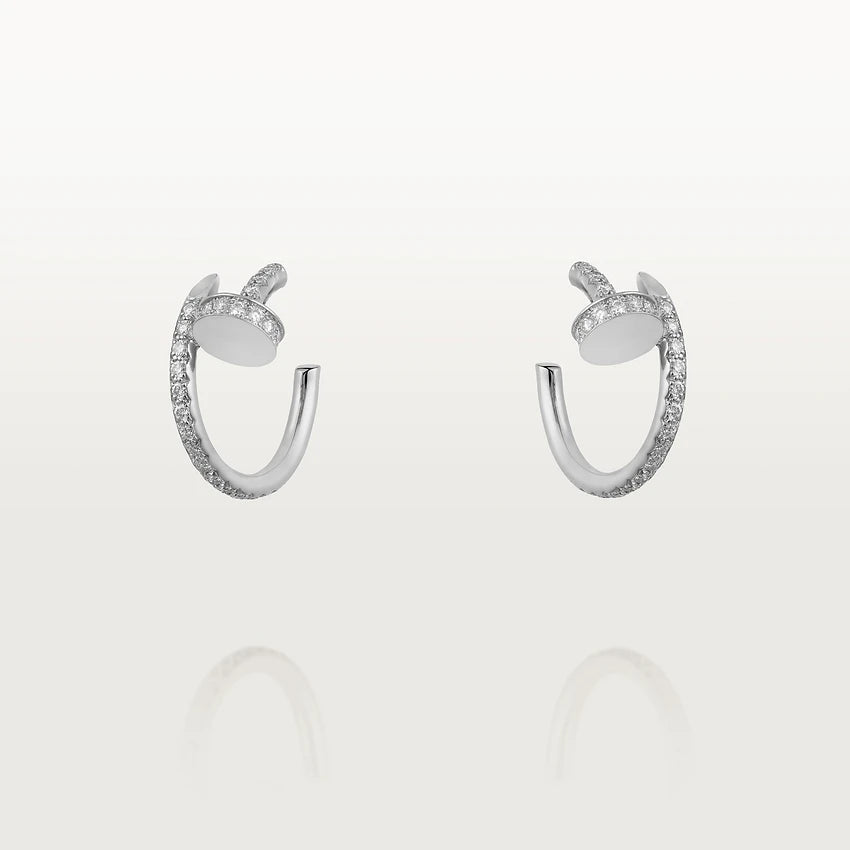 ¡®Lume Jewelry¡¯JUSTE EARRINGS 12.75MM SILVER DIAMOND