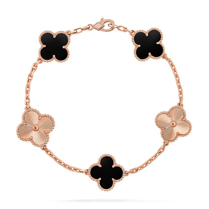 [Lume Jewelry]New CLOVER 5 MOTIF ONYXS BRACELET COLLECTION