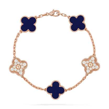 [Lume Jewelry]New CLOVER 5 MOTIF LAPIS LAZULI BRACELET COLLECTION