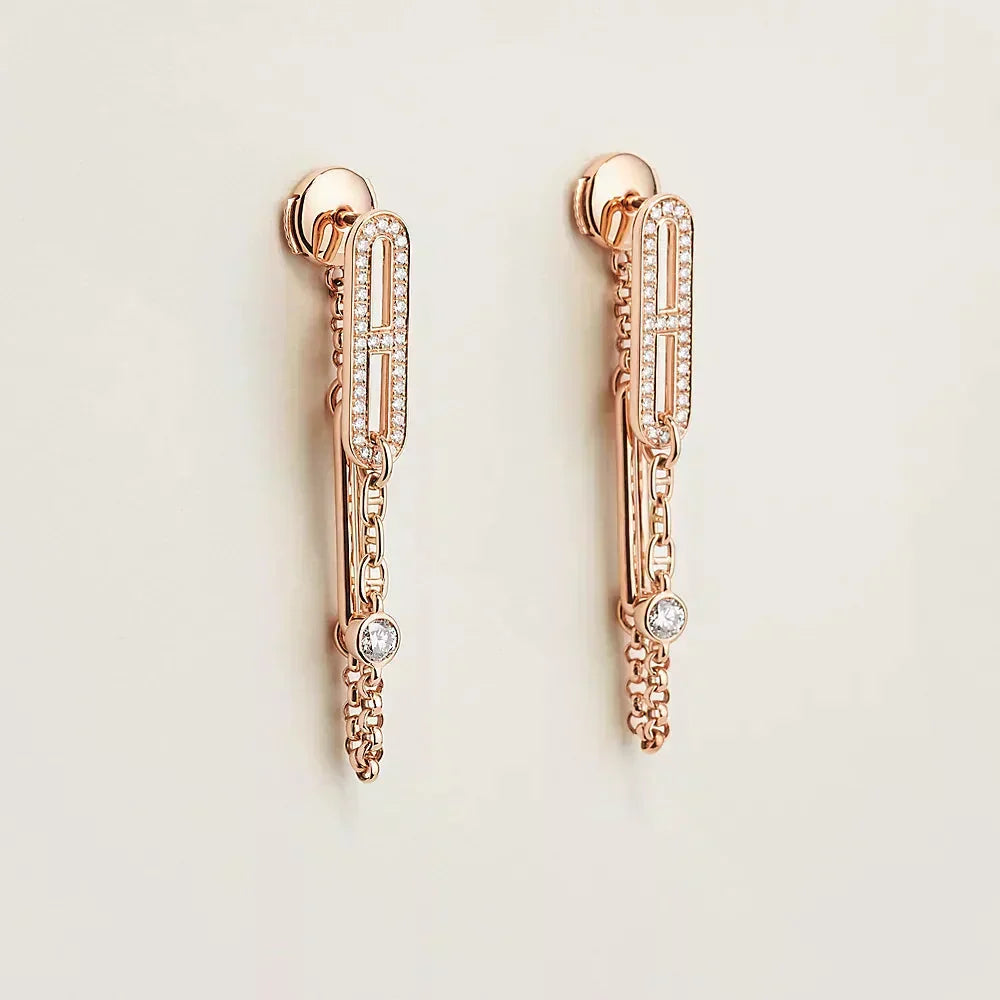 ¡®Lume Jewelry¡¯CHAINE CHAOS DIAMOND DROP EARRINGS
