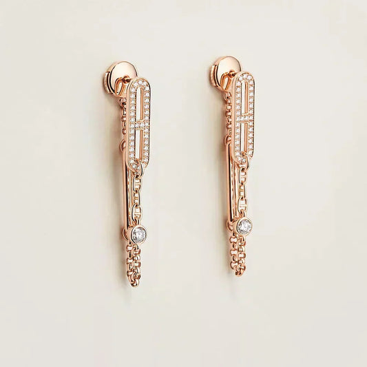 ¡®Lume Jewelry¡¯CHAINE CHAOS DIAMOND DROP EARRINGS