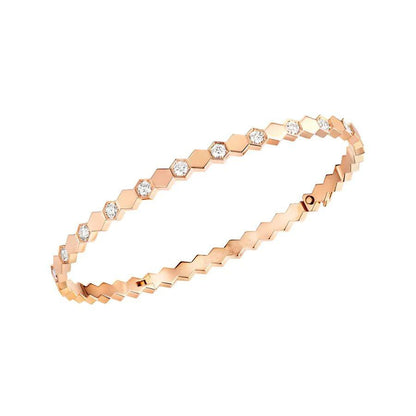 ¡®Lume Jewelry¡¯BEE LOVE PINK GOLD DIAMOND BRACELET