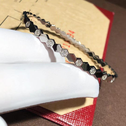 ¡®Lume Jewelry¡¯BEE LOVE SILVER DIAMOND BRACELET