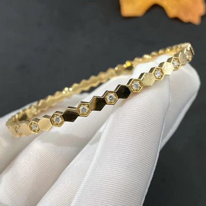 ¡®Lume Jewelry¡¯BEE LOVE GOLD DIAMOND BRACELET
