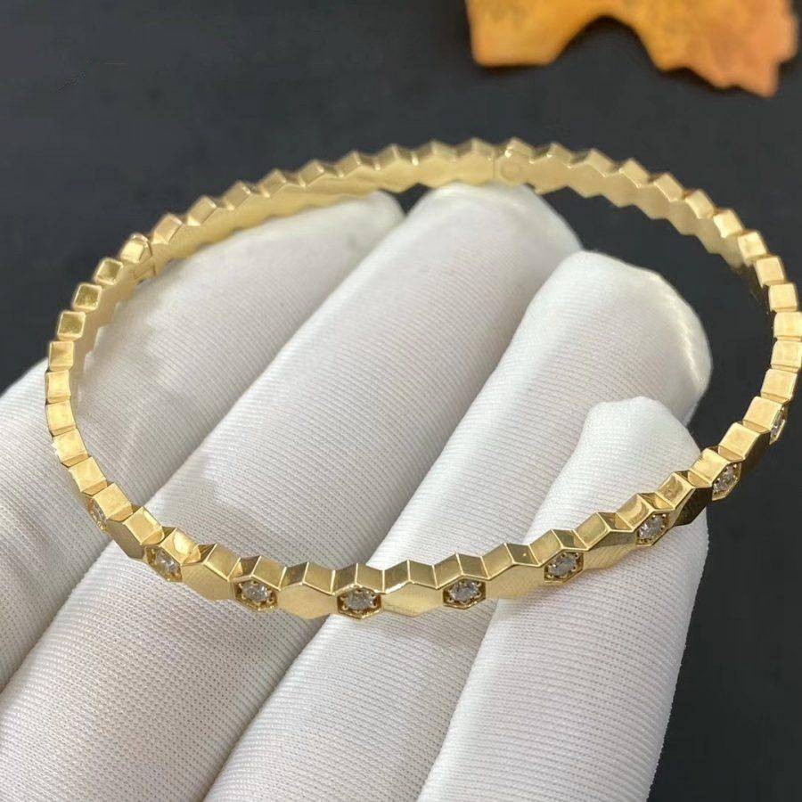 ¡®Lume Jewelry¡¯BEE LOVE GOLD DIAMOND BRACELET