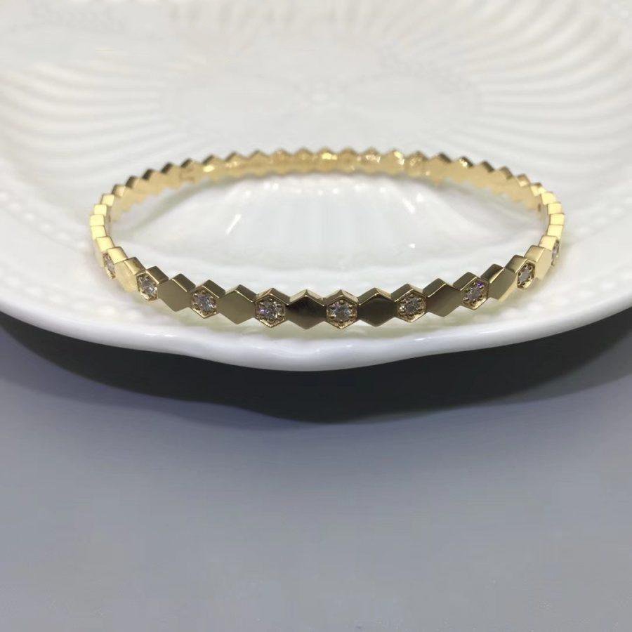 ¡®Lume Jewelry¡¯BEE LOVE GOLD DIAMOND BRACELET