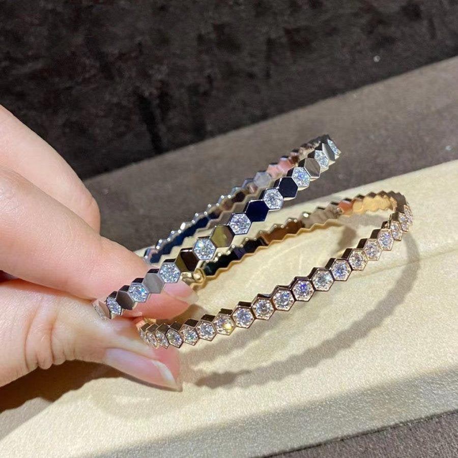 ¡®Lume Jewelry¡¯BEE LOVE GOLD BRACELET FULL DIAMOND