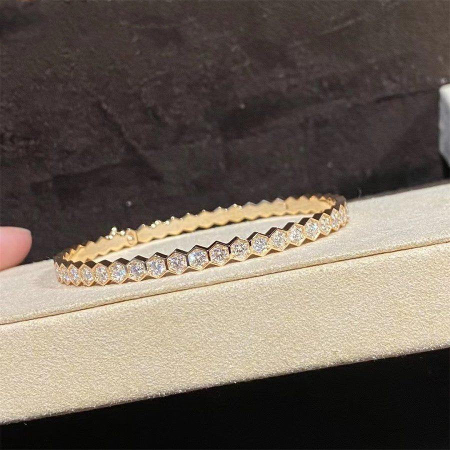 ¡®Lume Jewelry¡¯BEE LOVE GOLD BRACELET FULL DIAMOND