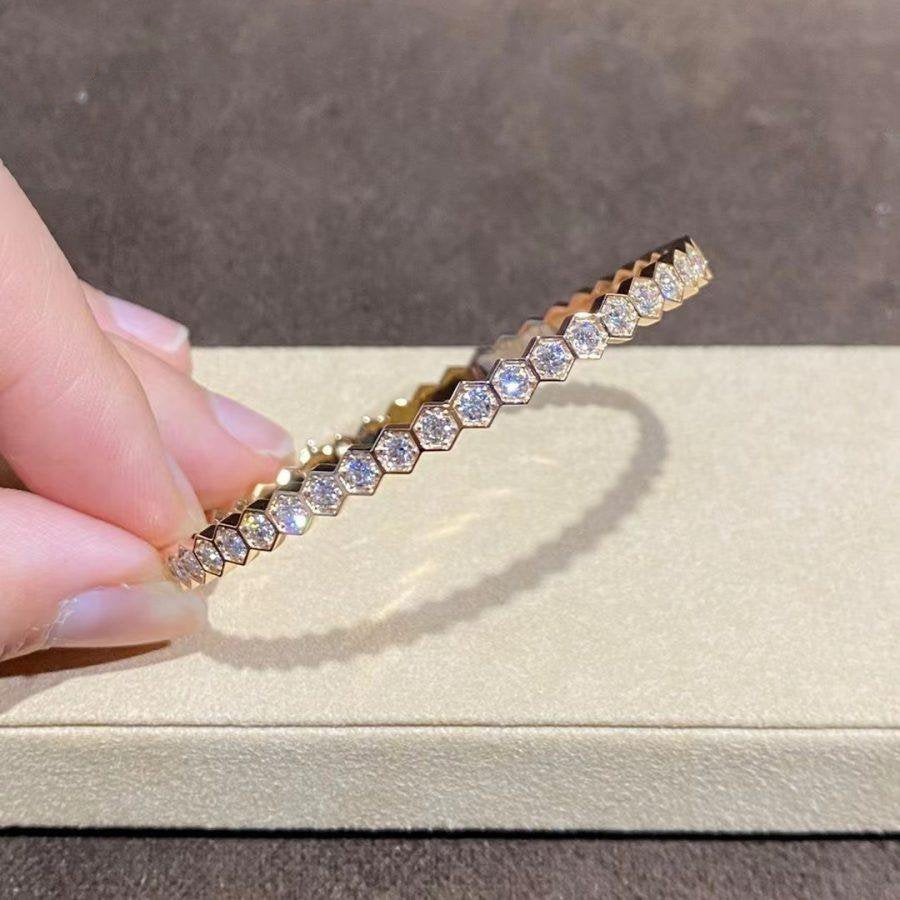 ¡®Lume Jewelry¡¯BEE LOVE GOLD BRACELET FULL DIAMOND