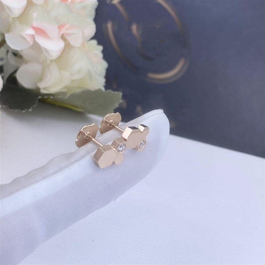 ¡®Lume Jewelry¡¯BEE LOVE PINK GOLD DIAMOND EARRINGS