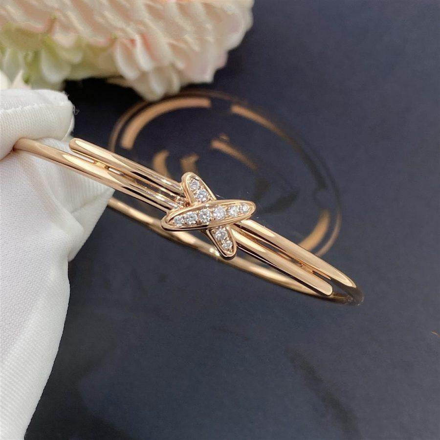 ¡®Lume Jewelry¡¯JEUX DE BRACELET PINK GOLD DIAMONDS