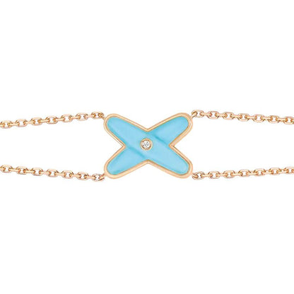 ¡®Lume Jewelry¡¯JEUX BRACELET TURQUOISE PINK GOLD 1 DIAMOND
