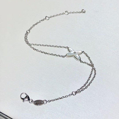 ¡®Lume Jewelry¡¯JEUX BRACELET WHITE MOP SILVER 1 DIAMOND