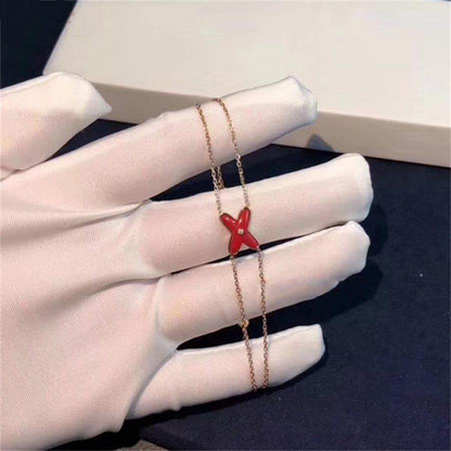 ¡®Lume Jewelry¡¯JEUX BRACELET CARNELIAN PINK GOLD 1 DIAMOND