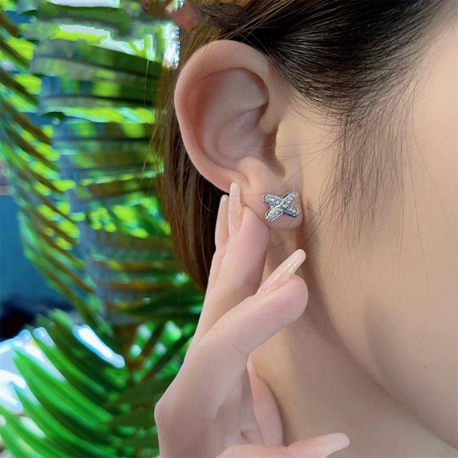 ¡®Lume Jewelry¡¯JEUX DE SILVER DIAMOND EARRINGS