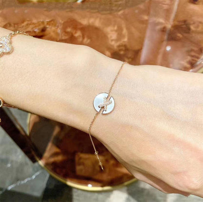 ¡®Lume Jewelry¡¯JEUX DE BRACELET MOP PINK GOLD DIAMONDS