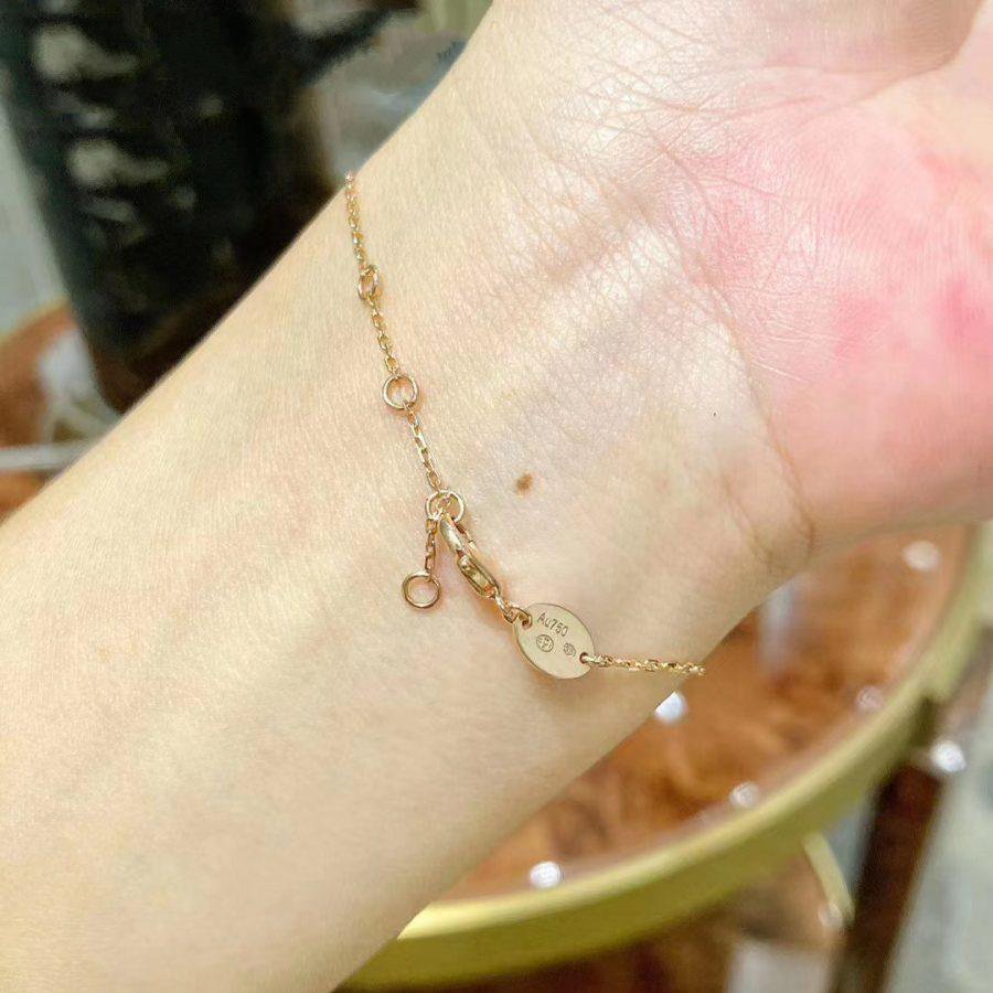 ¡®Lume Jewelry¡¯JEUX DE BRACELET MOP PINK GOLD DIAMONDS