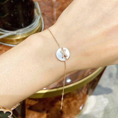 ¡®Lume Jewelry¡¯JEUX DE BRACELET MOP PINK GOLD DIAMONDS