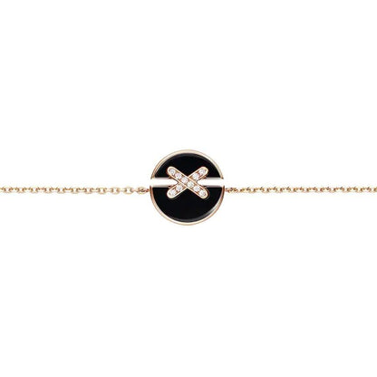 ¡®Lume Jewelry¡¯JEUX DE BRACELET ONYX PINK GOLD DIAMOND