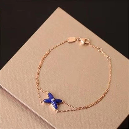 ¡®Lume Jewelry¡¯Hollow Design Four-Leaf Clover Flower Shape Ring